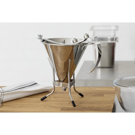 DN906 De Buyer Stainless Steel Automatic Piston Funnel 1.5ltr - JD Catering Equipment Solutions Ltd