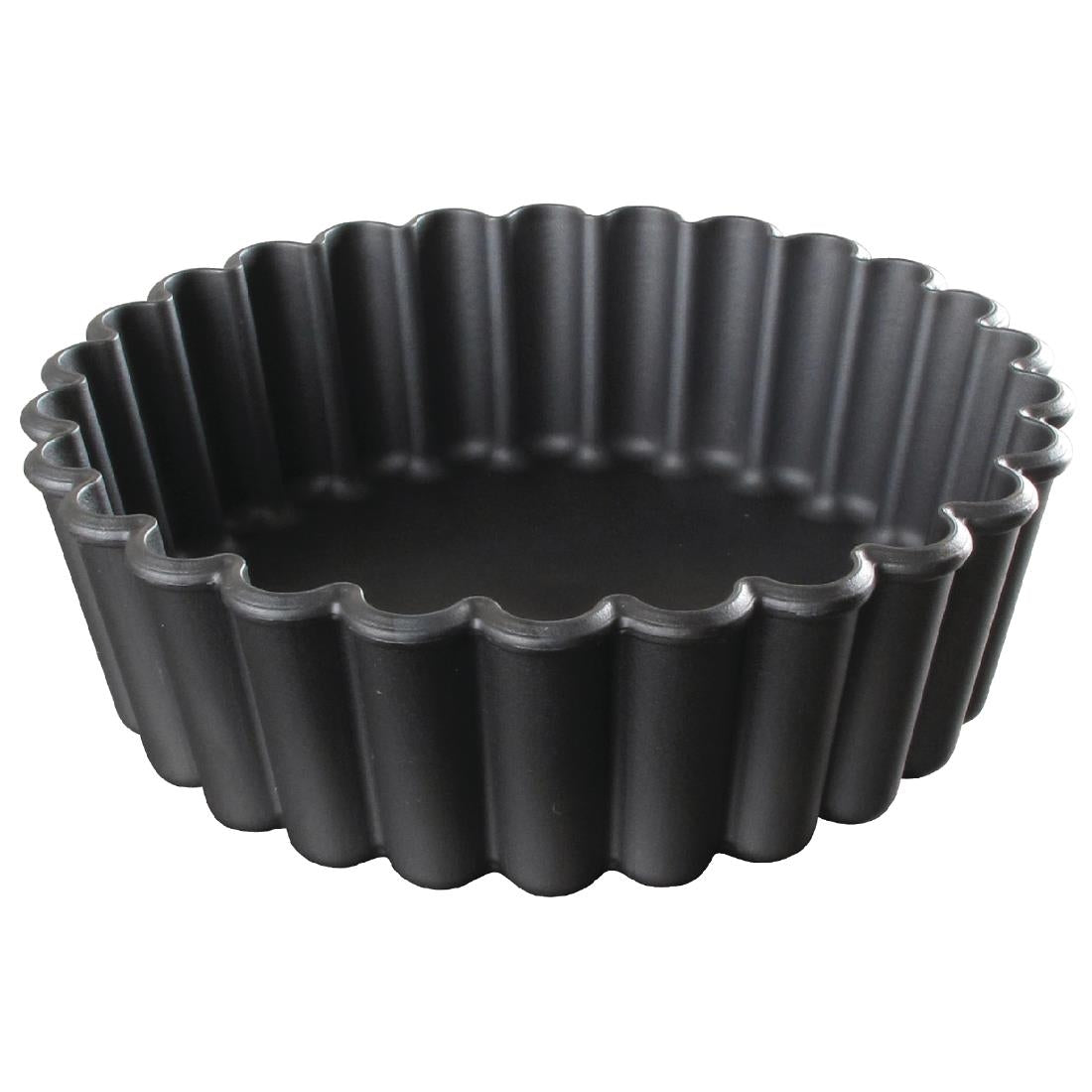 DN949 Matfer Bourgeat Exoglass Mini Pie Moulds Fluted 100mm (Pack of 12) JD Catering Equipment Solutions Ltd