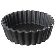 DN949 Matfer Bourgeat Exoglass Mini Pie Moulds Fluted 100mm (Pack of 12) - JD Catering Equipment Solutions Ltd