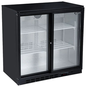Bar2SL DOUBLE SLIDING DOOR BAR BOTTLE COOLER (202 BOTTLES) - JD Catering Equipment Solutions Ltd