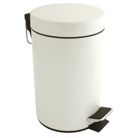 DP039 Bolero White Pedal Bin 3Ltr JD Catering Equipment Solutions Ltd