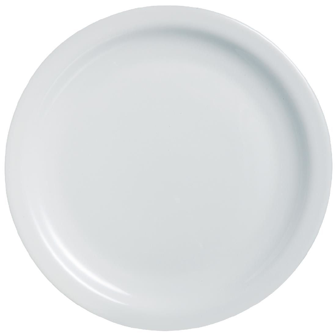 DP062 Arcoroc Opal Hoteliere Narrow Rim Plates 193mm (Pack of 6) JD Catering Equipment Solutions Ltd