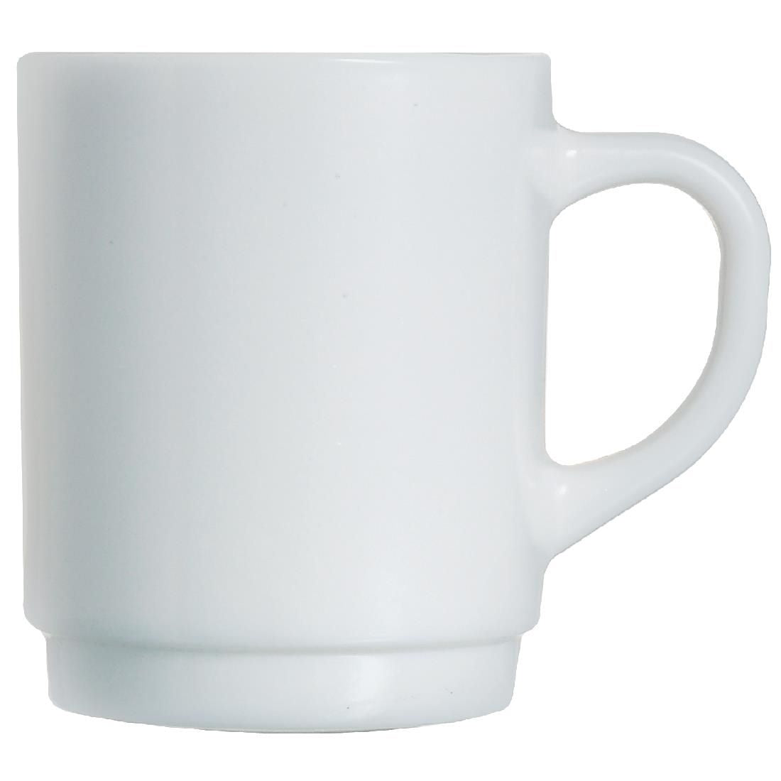 DP076 Arcoroc Opal Stackable Mugs 290ml (Pack of 6) JD Catering Equipment Solutions Ltd