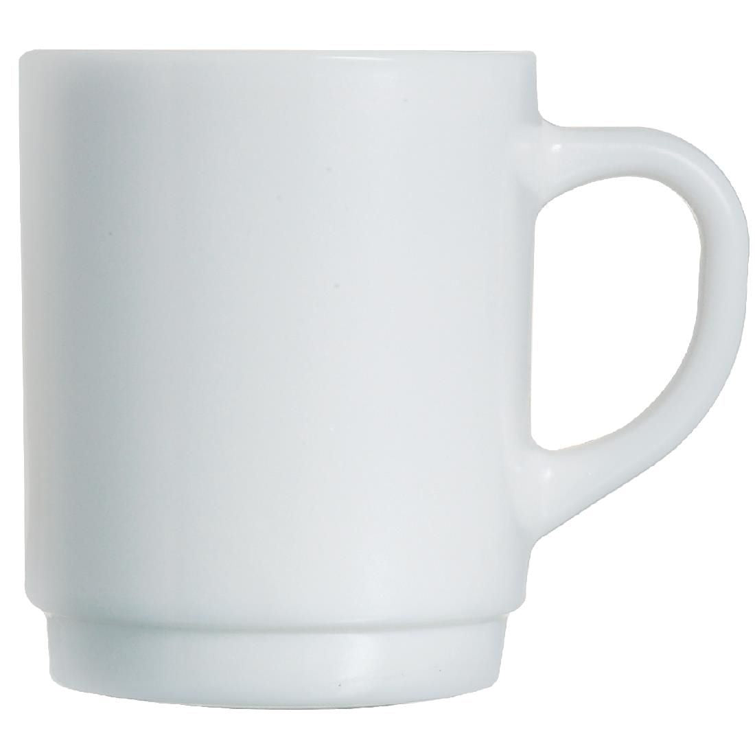 DP077 Arcoroc Opal Stackable Mugs 250ml (Pack of 6) JD Catering Equipment Solutions Ltd