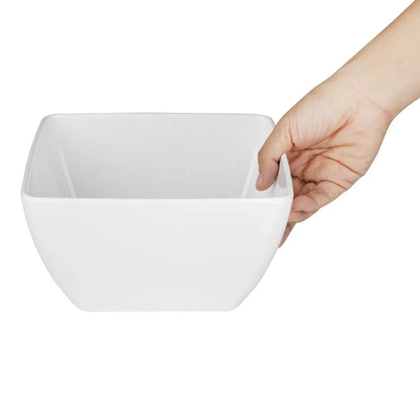 DP144 Curved White Melamine Bowl 8in - JD Catering Equipment Solutions Ltd