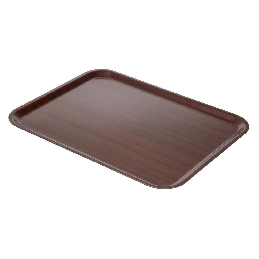 DP210 Cambro Capri Laminate Canteen Tray Mahogany 430mm JD Catering Equipment Solutions Ltd