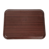 DP210 Cambro Capri Laminate Canteen Tray Mahogany 430mm JD Catering Equipment Solutions Ltd