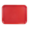 DP213 Kristallon Polypropylene Fast Food Tray Red Small 345mm JD Catering Equipment Solutions Ltd