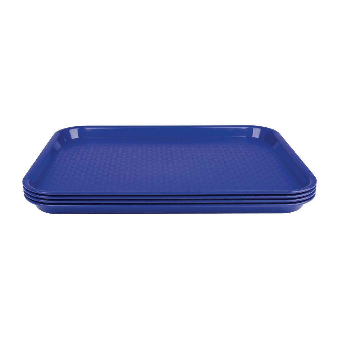 DP215 Kristallon Polypropylene Fast Food Tray Blue Small 345mm JD Catering Equipment Solutions Ltd