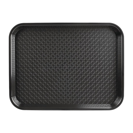 DP216 Kristallon Polypropylene Fast Food Tray Black Small 345mm JD Catering Equipment Solutions Ltd