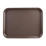 DP218 Kristallon Small Polypropylene Fast Food Tray Brown 345mm JD Catering Equipment Solutions Ltd