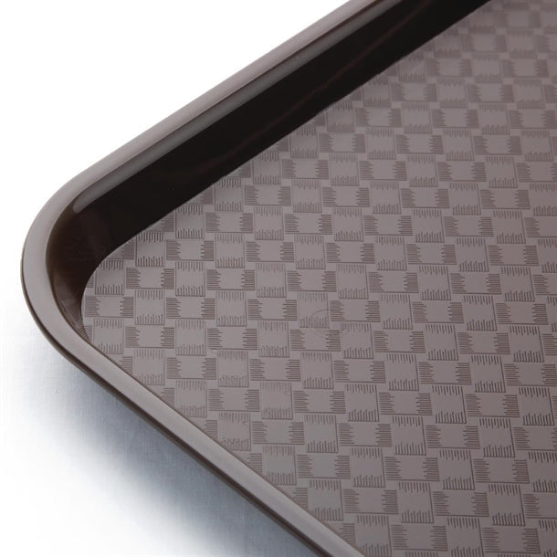 DP218 Kristallon Small Polypropylene Fast Food Tray Brown 345mm JD Catering Equipment Solutions Ltd