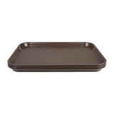 DP218 Kristallon Small Polypropylene Fast Food Tray Brown 345mm JD Catering Equipment Solutions Ltd