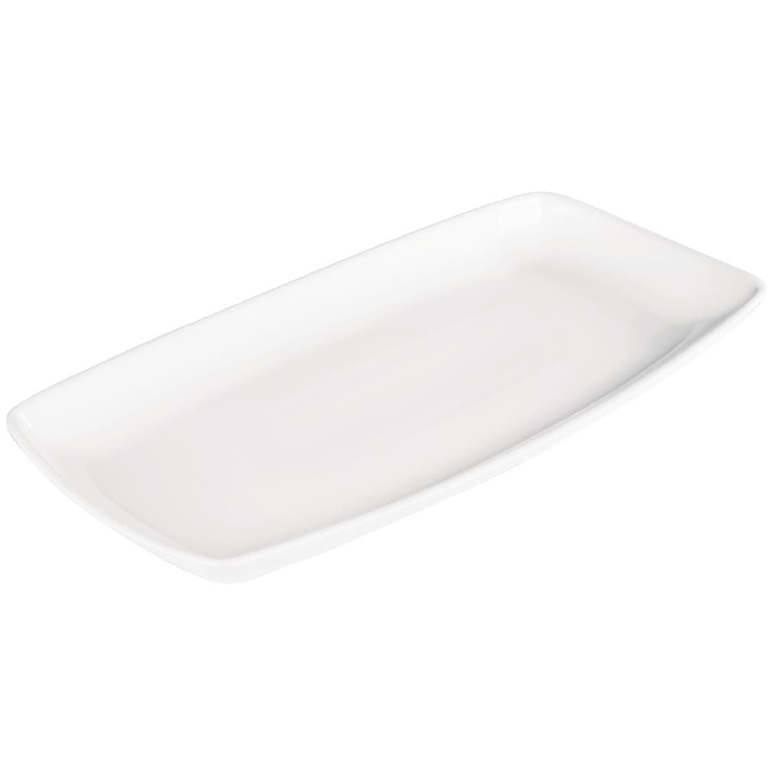 DP230 Churchill X Squared Oblong Plates 350x 185mm (Pack of 6) JD Catering Equipment Solutions Ltd