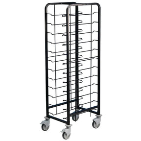 DP290 EAIS Powder Coated Enamel Clearing Trolley 12 Shelves - JD Catering Equipment Solutions Ltd