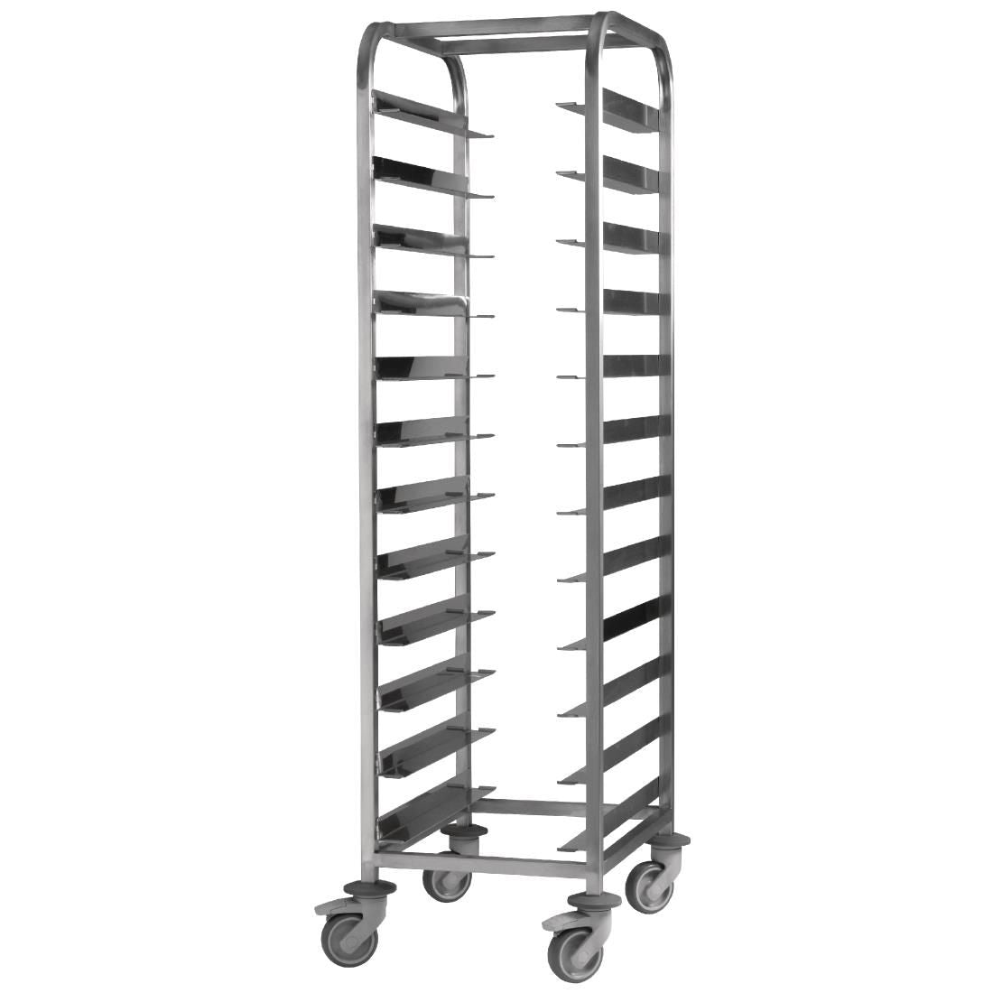 DP292 EAIS Stainless Steel Clearing Trolley 12 Shelves JD Catering Equipment Solutions Ltd