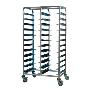 DP293 EAIS Stainless Steel Clearing Trolley 24 Shelves - JD Catering Equipment Solutions Ltd
