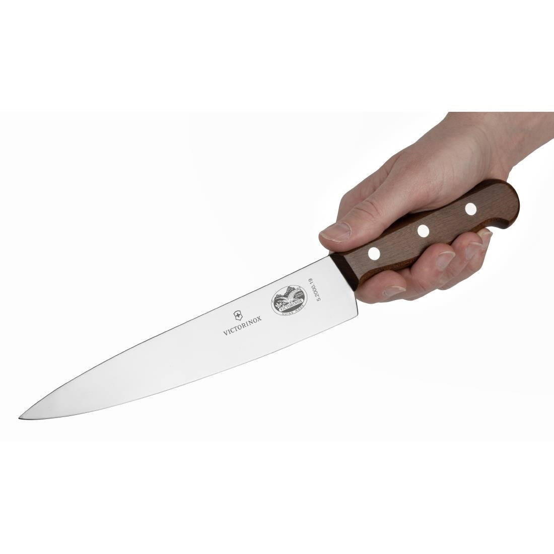 DP583 Victorinox Wooden Handled Carving Knife 19cm JD Catering Equipment Solutions Ltd