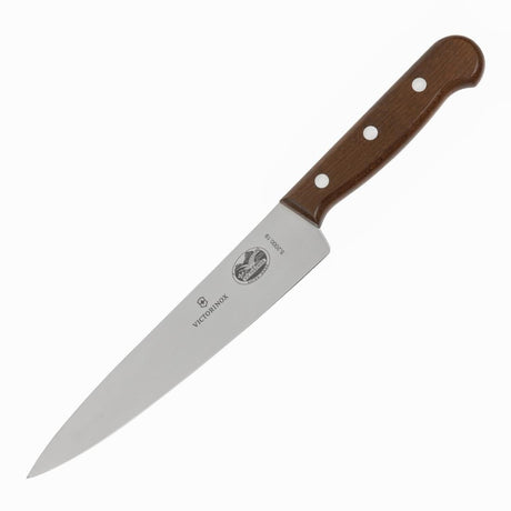 DP583 Victorinox Wooden Handled Carving Knife 19cm JD Catering Equipment Solutions Ltd