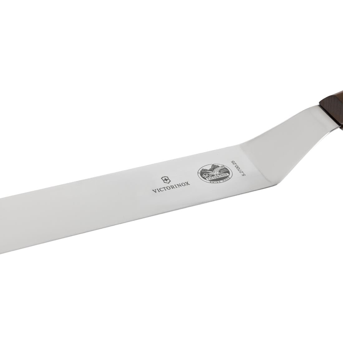 DP584 Victorinox Wooden Handled Angled Palette Knife 25.5cm JD Catering Equipment Solutions Ltd