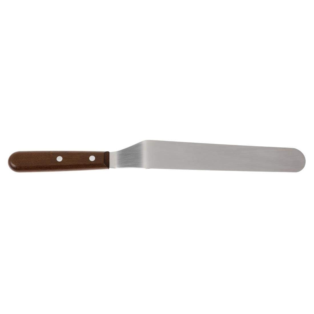 DP584 Victorinox Wooden Handled Angled Palette Knife 25.5cm JD Catering Equipment Solutions Ltd