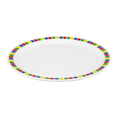 DP981 Kristallon Fairground Melamine Dinner Plates 230mm (Pack of 12) JD Catering Equipment Solutions Ltd