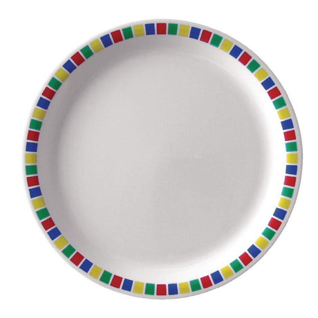 DP981 Kristallon Fairground Melamine Dinner Plates 230mm (Pack of 12) JD Catering Equipment Solutions Ltd