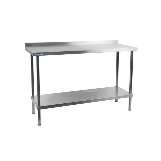 DR021 Holmes Stainless Steel Wall Table with Upstand 900mm JD Catering Equipment Solutions Ltd