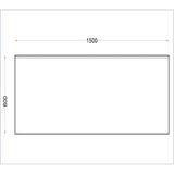 DR023 Holmes Stainless Steel Wall Table with Upstand 1500mm JD Catering Equipment Solutions Ltd