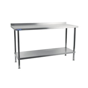 DR023 Holmes Stainless Steel Wall Table with Upstand 1500mm - JD Catering Equipment Solutions Ltd