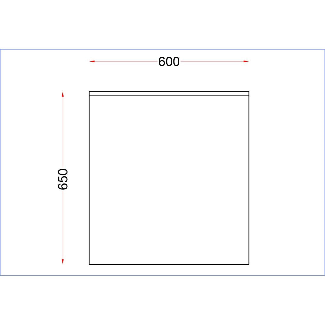 DR027 Holmes Stainless Steel Wall Table with Upstand 600mm JD Catering Equipment Solutions Ltd