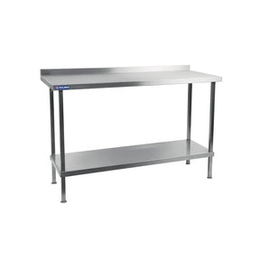DR028 Holmes Stainless Steel Wall Table with Upstand 900mm - JD Catering Equipment Solutions Ltd
