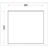 DR028 Holmes Stainless Steel Wall Table with Upstand 900mm JD Catering Equipment Solutions Ltd