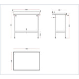 DR029 Holmes Stainless Steel Wall Table with Upstand 1200mm JD Catering Equipment Solutions Ltd