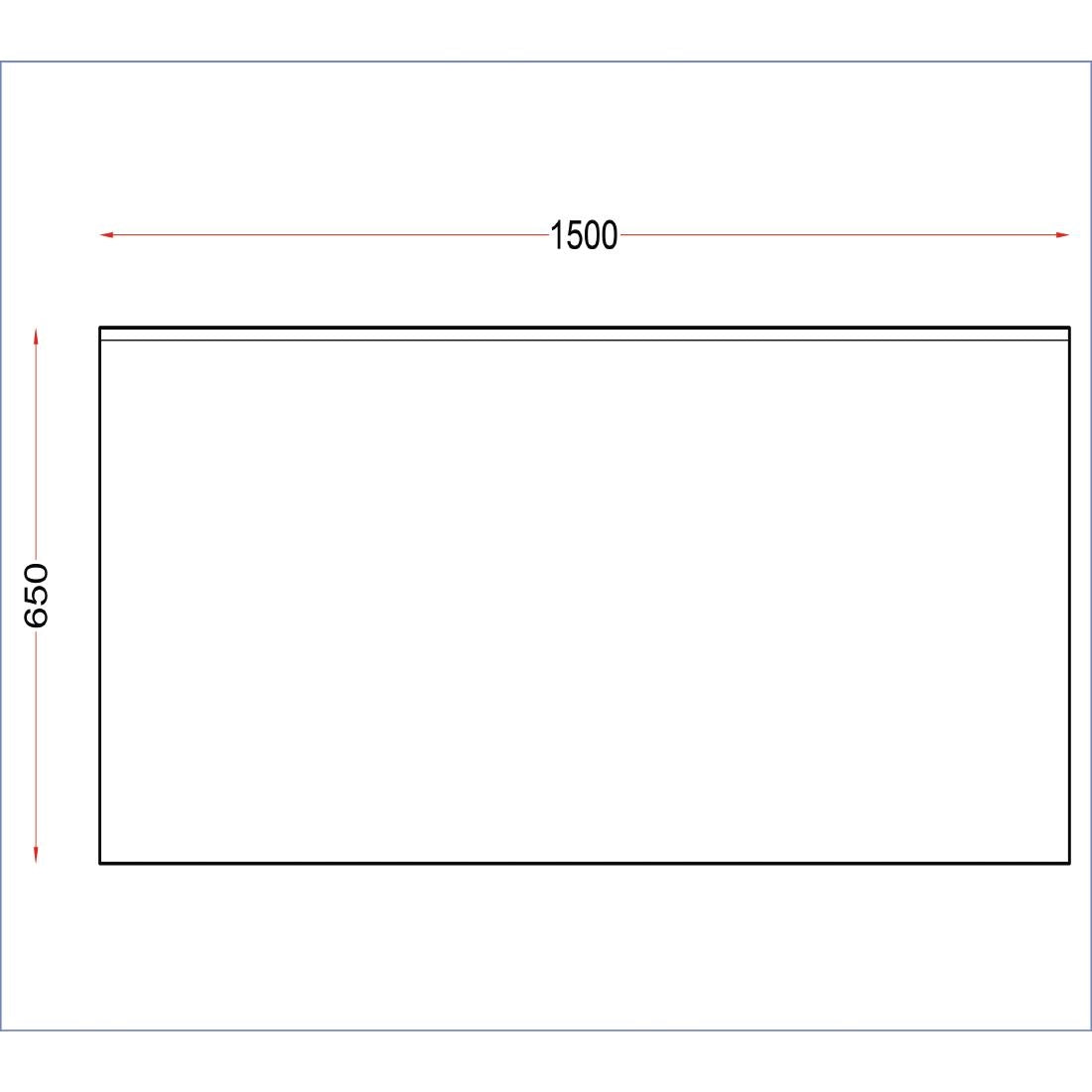 DR030 Holmes Stainless Steel Wall Table with Upstand 1500mm JD Catering Equipment Solutions Ltd