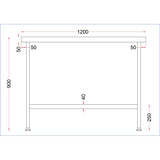 DR043 Holmes Stainless Steel Centre Table 1200mm JD Catering Equipment Solutions Ltd