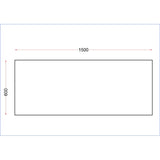 DR044 Holmes Stainless Steel Centre Table 1500mm JD Catering Equipment Solutions Ltd