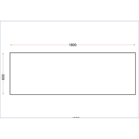 DR045 Holmes Stainless Steel Centre Table 1800mm JD Catering Equipment Solutions Ltd