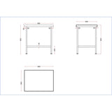 DR049 Holmes Stainless Steel Centre Table 900mm JD Catering Equipment Solutions Ltd