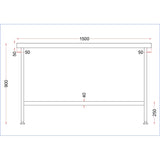 DR051 Holmes Stainless Steel Centre Table 1500mm JD Catering Equipment Solutions Ltd