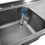 DR380 Holmes Fully Assembled Stainless Steel Sink Right Hand Drainer 1000mm JD Catering Equipment Solutions Ltd