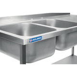 DR396 Holmes Fully Assembled Stainless Steel Sink Right Hand Drainer 1800mm JD Catering Equipment Solutions Ltd