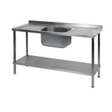 DR397 Holmes Stainless Steel Sink Double Drainer 1800mm JD Catering Equipment Solutions Ltd