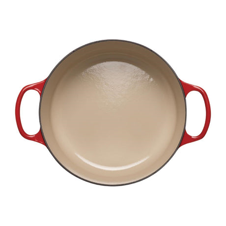 DR453 Le Creuset Cast Iron Round Casserole 20cm 2.4L Cerise JD Catering Equipment Solutions Ltd