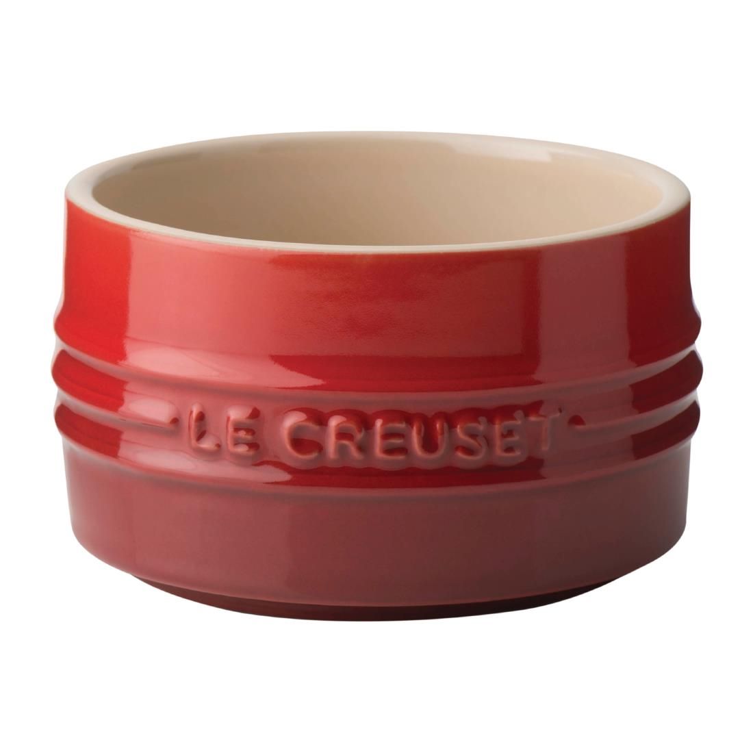 DR472 Le Creuset Stoneware Stackable Ramekin Cerise (Pack of 6) JD Catering Equipment Solutions Ltd