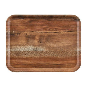 DR581 Cambro Madeira Laminate Canteen Tray Brown Oak 430mm - JD Catering Equipment Solutions Ltd