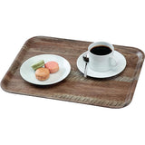 DR587 Cambro Madeira Laminate Canteen Tray Dark Oak 460mm JD Catering Equipment Solutions Ltd