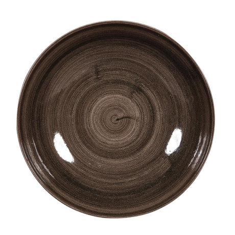 DR652 Churchill Stonecast Patina Coupe Plates Black 217mm (Pack of 12) JD Catering Equipment Solutions Ltd