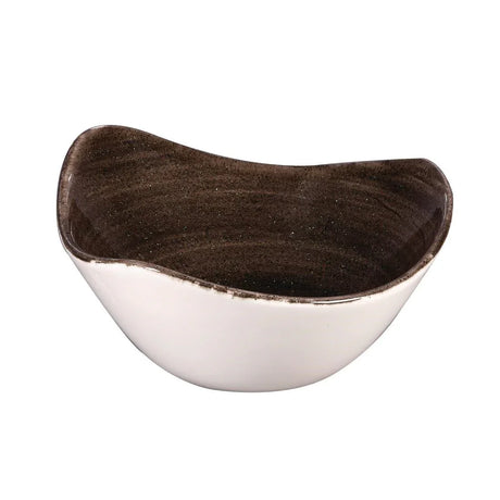 DR657 Churchill Stonecast Patina Triangular Bowls Black 153mm (Pack of 12) - JD Catering Equipment Solutions Ltd