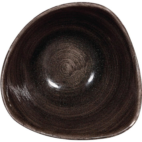 DR657 Churchill Stonecast Patina Triangular Bowls Black 153mm (Pack of 12) JD Catering Equipment Solutions Ltd